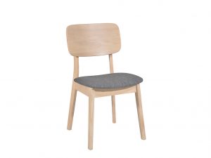 Milano Solid Wood Dining Chair - White Oil Finish
