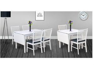 White Wooden Dining Furniture Series