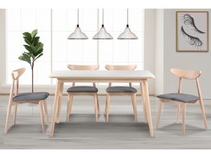 Luka Solid Wood Dining Set