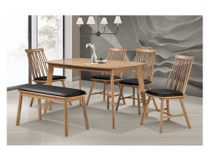 Bosco Solid Wood Dining Collection with Bench