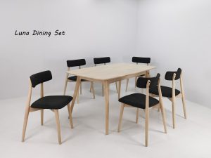 Luna Solid Wood Dining Set Collection