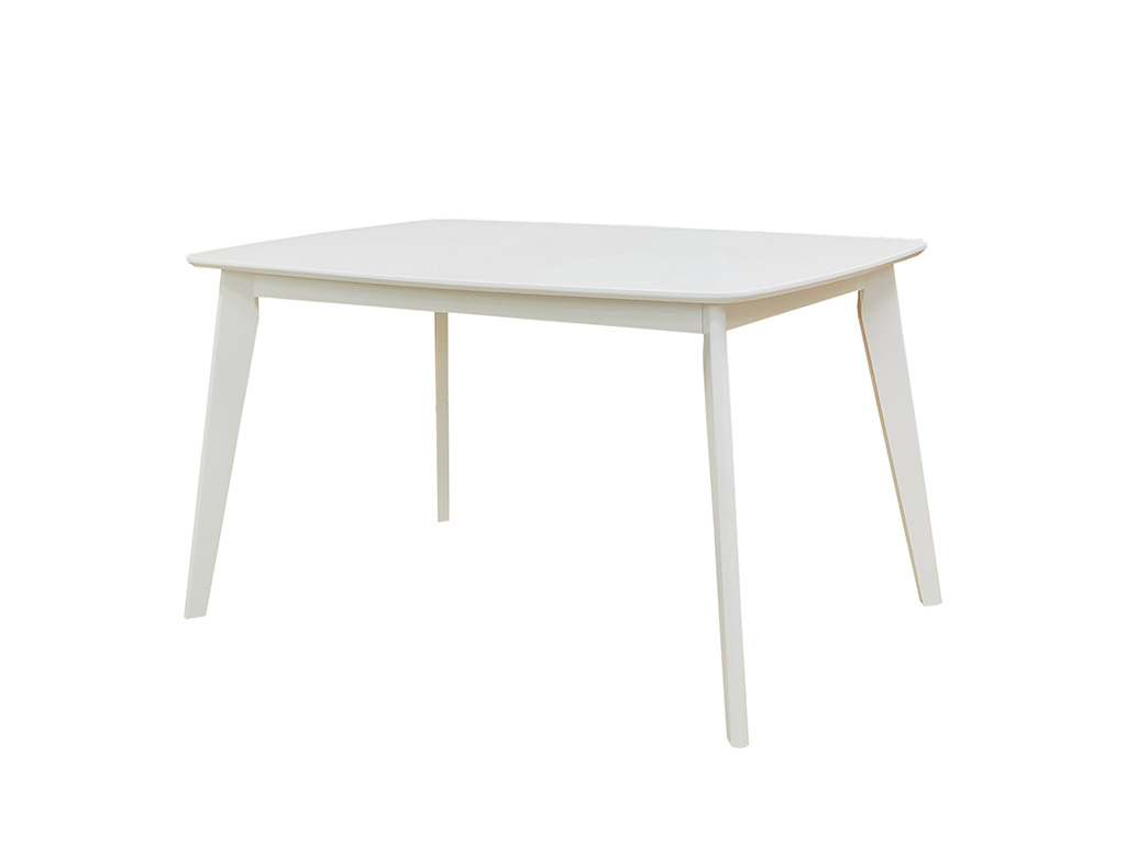 Scala Solid Wood Dining Table White
