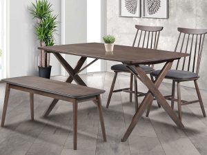 Norn Chair, Norn Bench and Larson Table Set