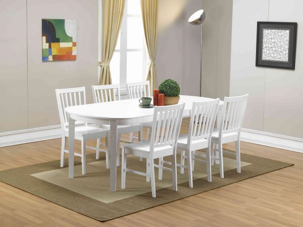 Aero Chair and Oval Extension Take-Off Leaf Table
